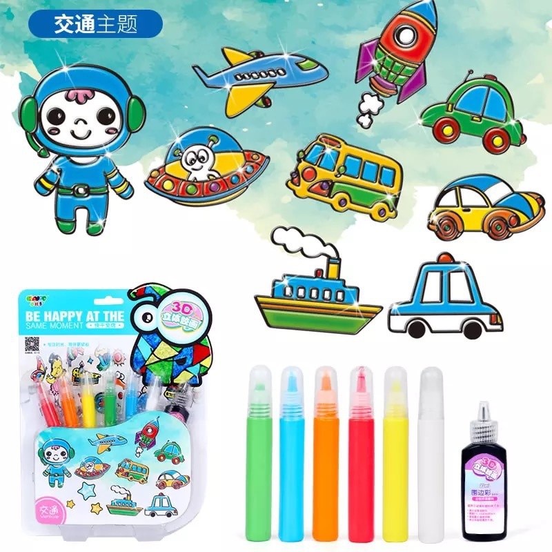 

UKURAN NORMAL S Regular 3d instant sticky art anak