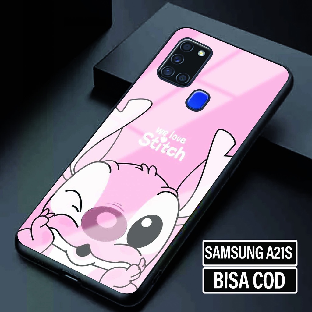 Hardcase Glossy Samsung A21S [ Kartun Cute ] - Softcase Glossy Samsung A21S - Softcase Dove Samsung 