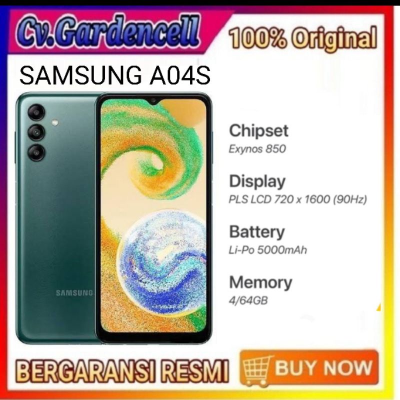 Samsung galaxy a04s ram 4/64gb garansi resmi