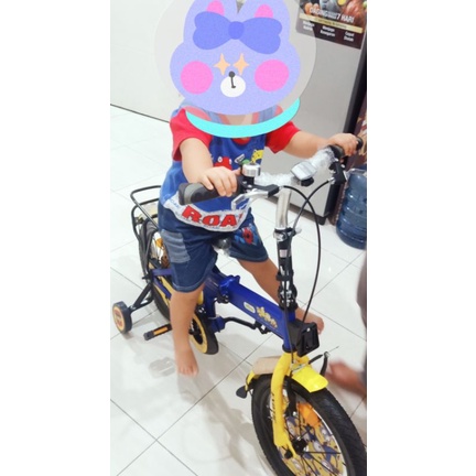 Folding Bike Exotic 16"/18" Edisi Minion (Sepeda Lipat)