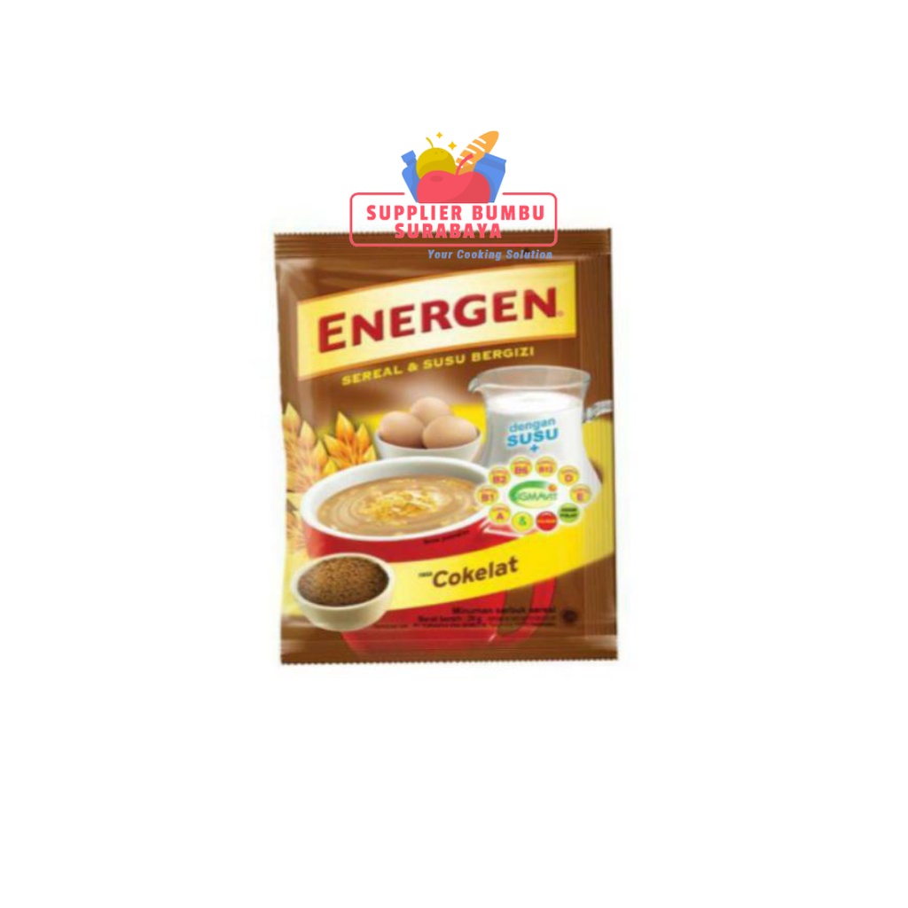 Energen Cokelat Kacang Hijau Vanilla Jagung Jahe Kurma Sereal Cereal Renceng 10