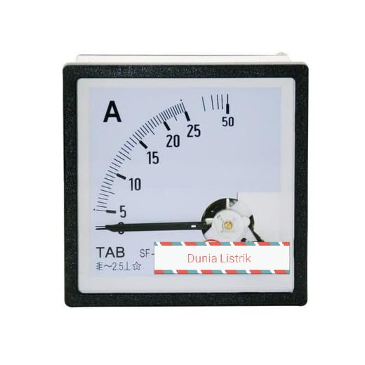 Amper Meter Analog 72x72 range 0-25A direct