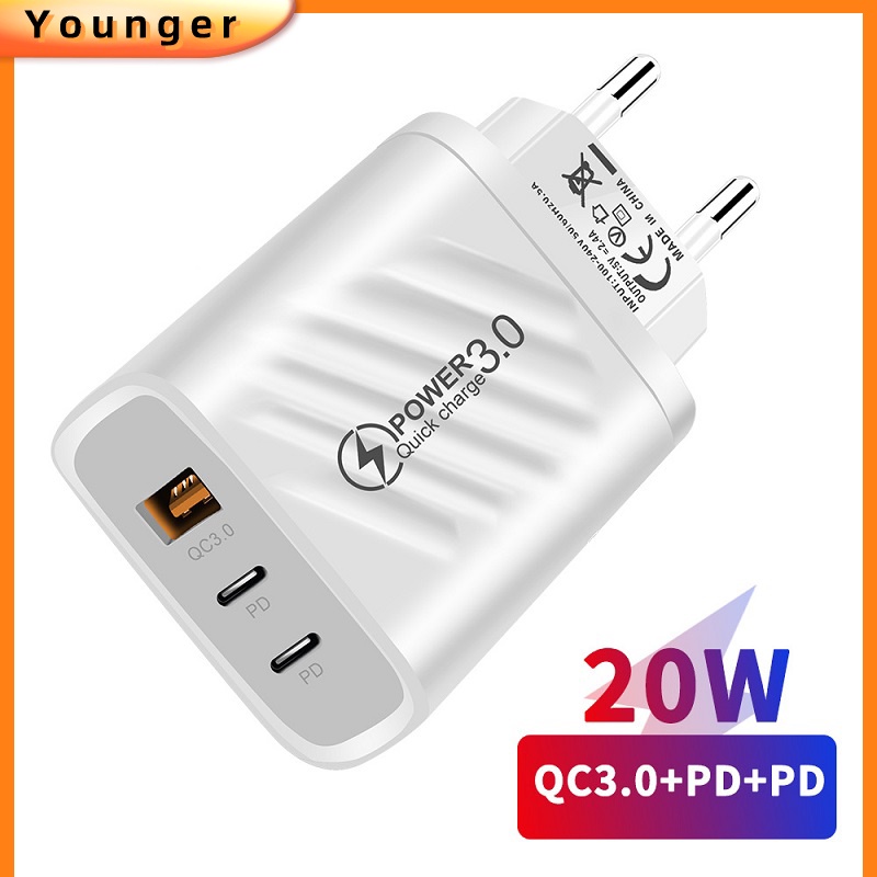 Pd Adapter Charger 45 USB Tipe c 3.0 Quick Charging Untuk Iphone 14 13 Pro Android