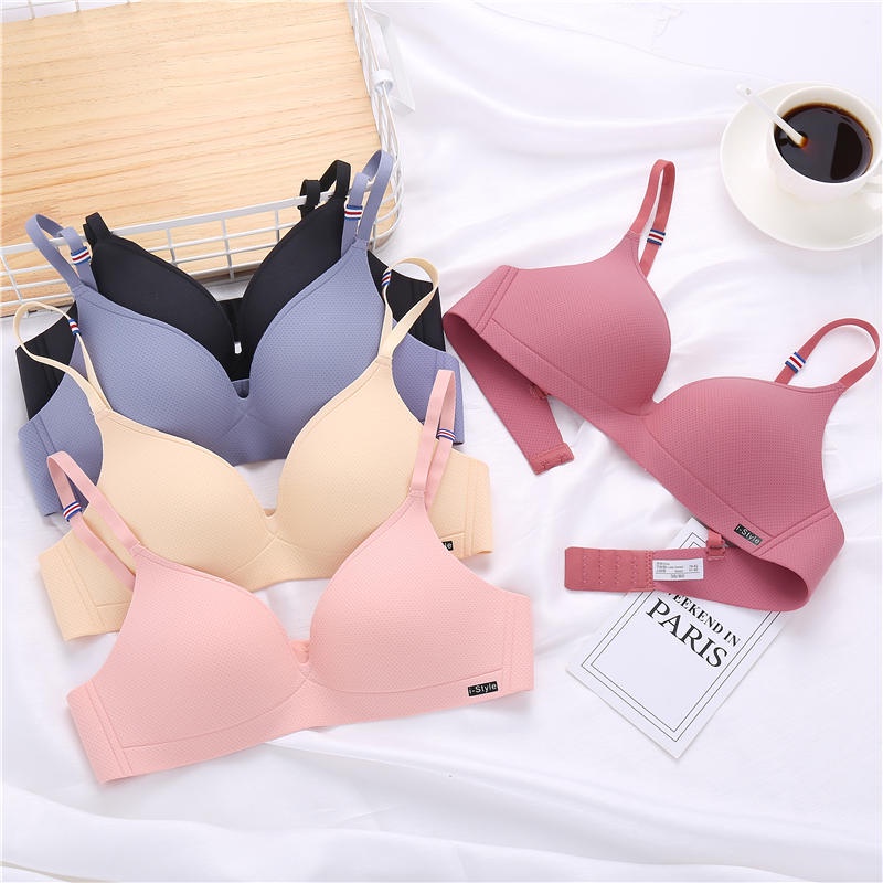 Bra Wanita Sexy Pakaian Dalam BH Fashion Seamless Bralette Tanpa Kawat import Polos Korea Jepang