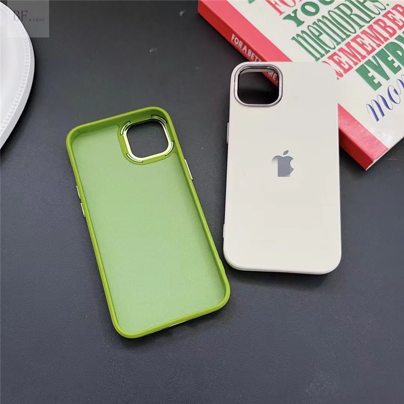 Soft Case Silikon Pelindung Lensa Warna Untuk Iphone 11 12 13 Pro Max