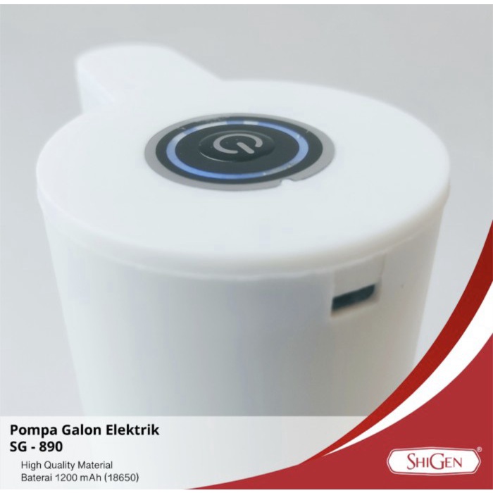 Pompa Galon Air Minum Elektrik SHIGEN Rechargeable SG-890