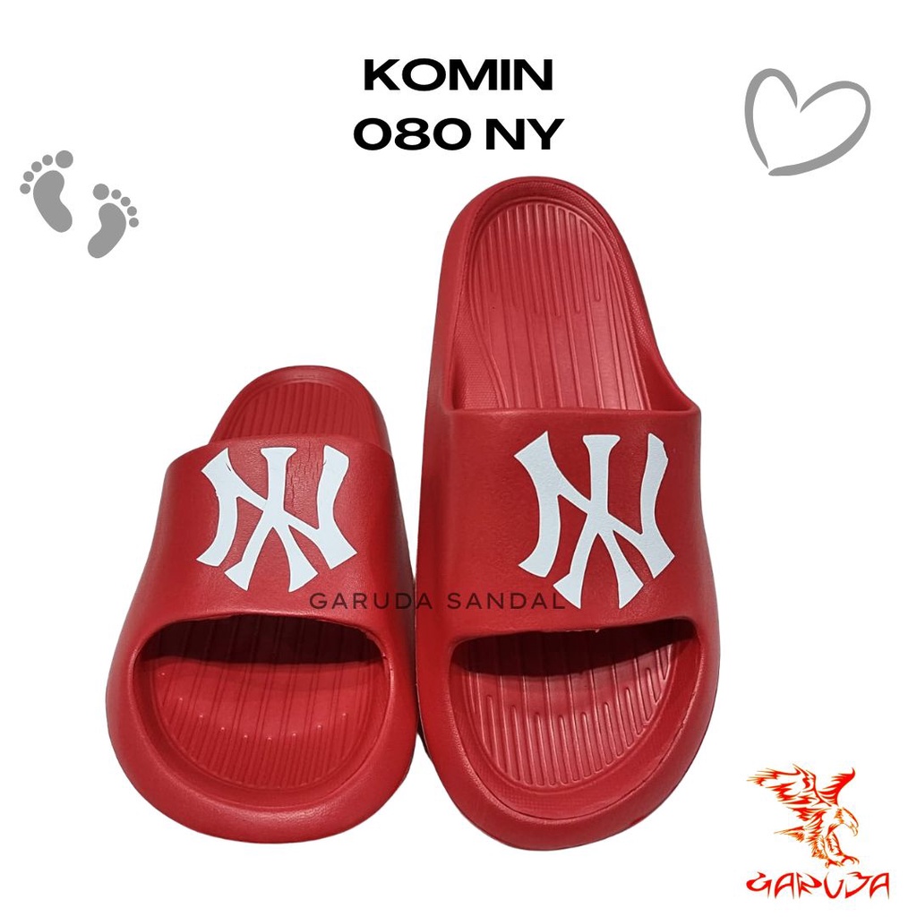 Sandal Selop Pria Komin 080 Phylon EVA motif NY stylish trendy 40-44