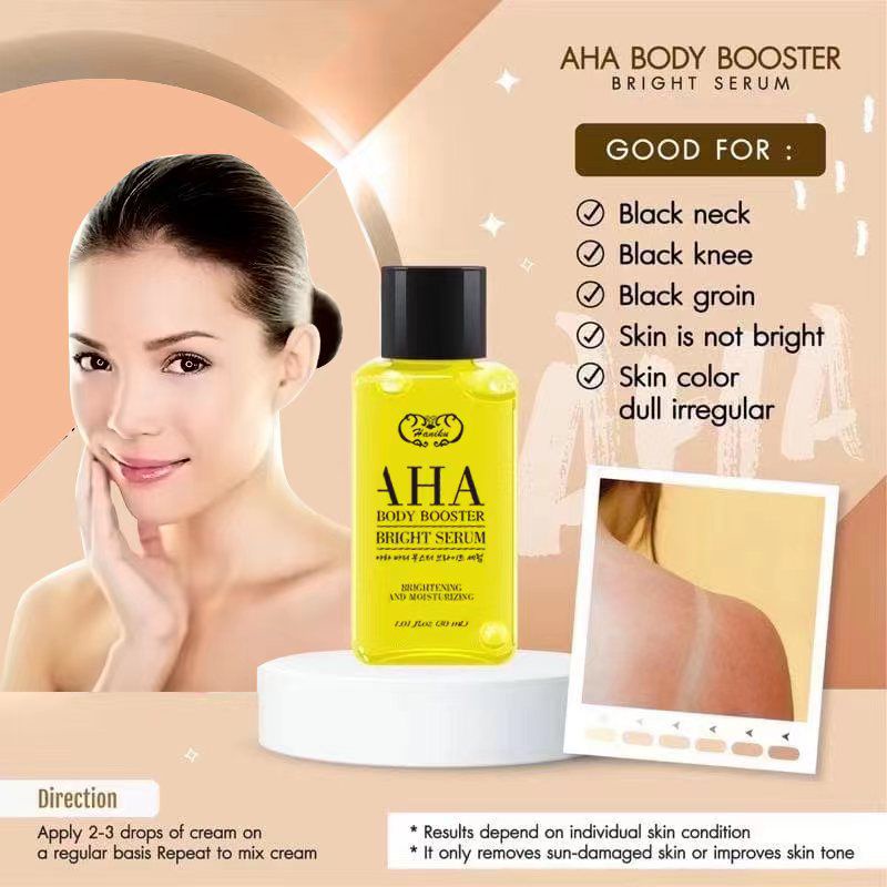 AHA BODY BOOSTER BRIGHT SERUM HANIKU 30ML - BODY SERUM AHA BODY BOOSTER