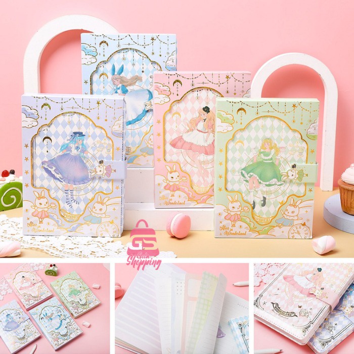

Magnetic Notebook Diary Wonderland / Jurnal agenda Buku tulis - 6229