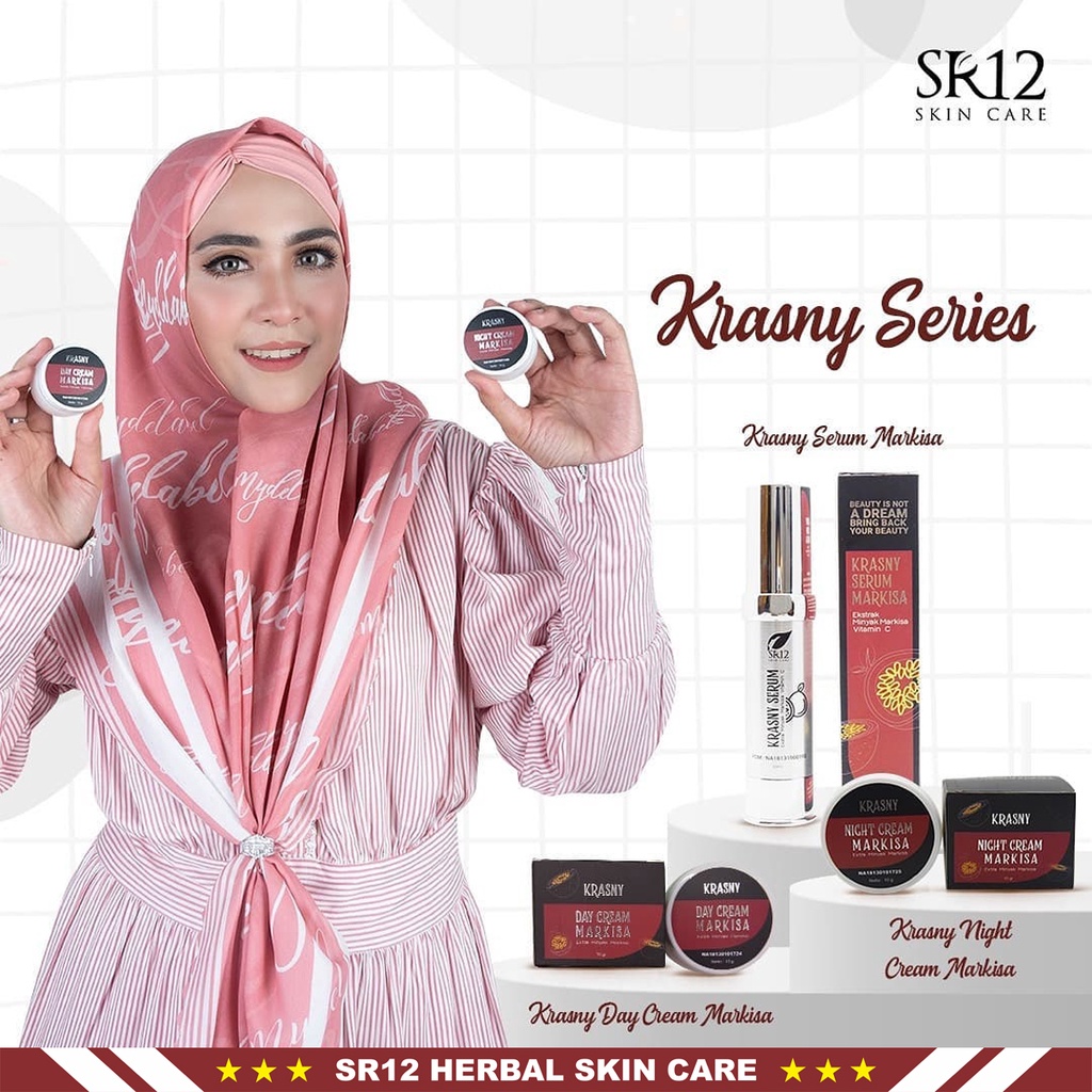 Krasny Cream SR12 | Krasny Day Cream SR12 &amp; Krasny Night Cream SR12 | Krim Wajah SR12 Skincare