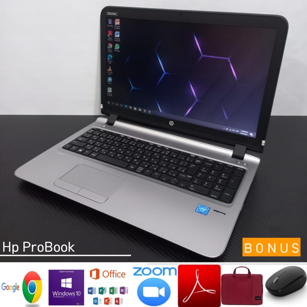 Laptop Hp ProBook 450 G1 Intel N3855U Ram 8GB SSD 512GB/500GB Windows 10