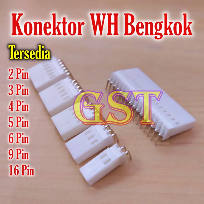 5-10Pasang Konektor white housing L 2 3 4 5 6 9 16 Pin Bengkong socket soket siku molex molek bengko