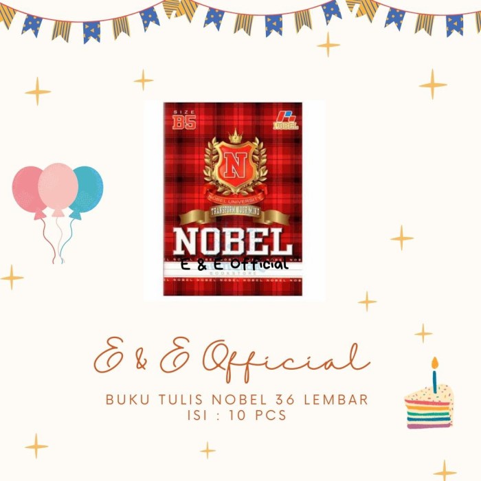 

BUKU TULIS BOXY 36 LEMBAR / BUKU BOXY NOBEL
