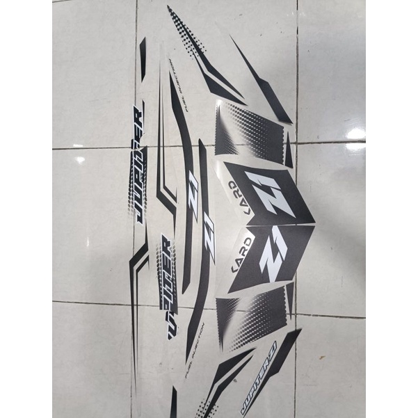 striping transparan jupiter Z1 hitam