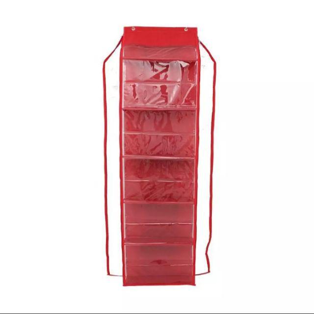 Rak Tas Polos Full Resleting 6 Susun HBO Hanging Bag Organizer Tempat Penyimpanan Tas Gantung