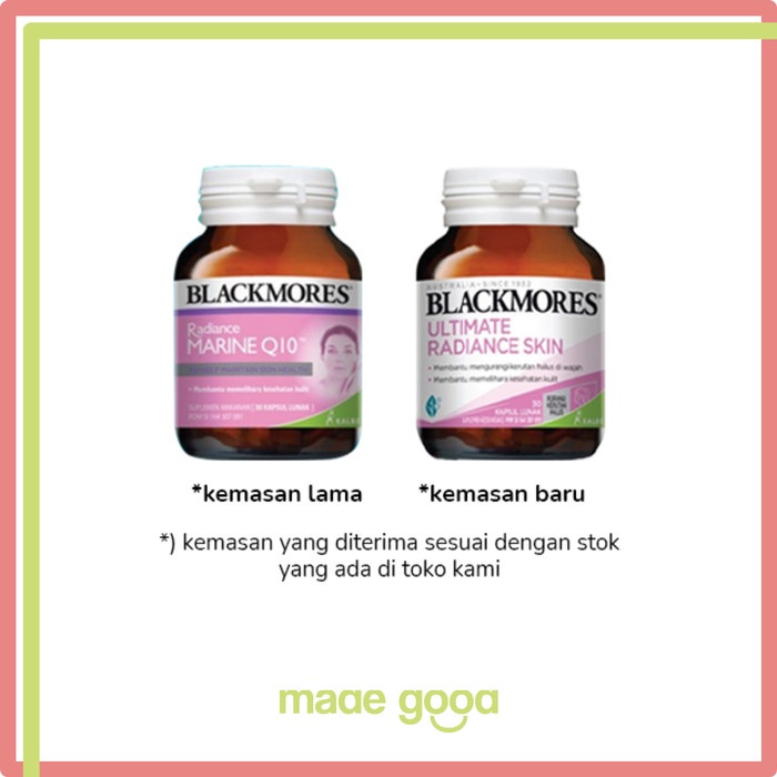 

Blackmores Radiance Marine Q10 30 Kapsul BPOM 100% Asli Kalbe