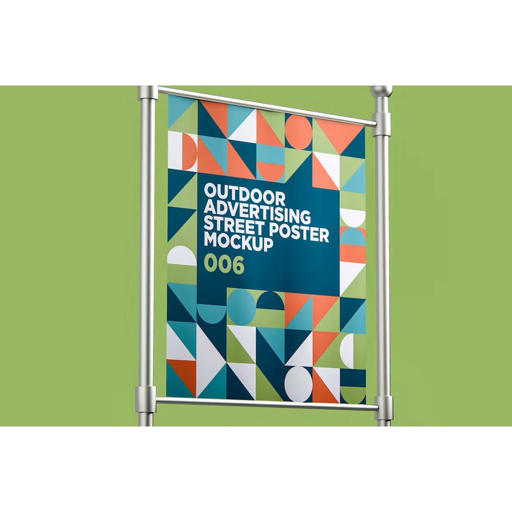 Outdoor Advertising Street Poster Mockup