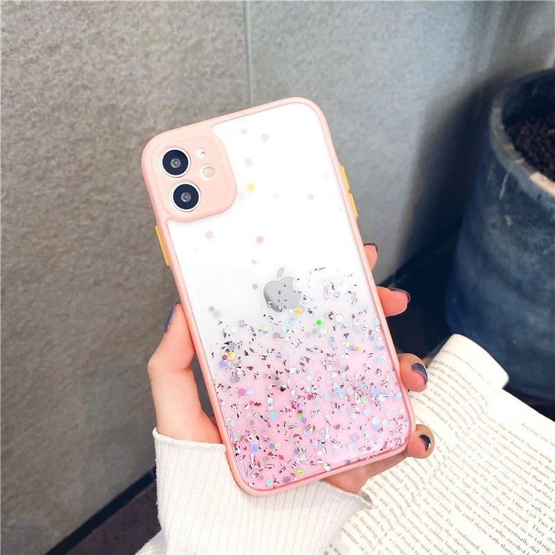 Softcase Glitter Aero my choice IP 7 8 7+ 8+ 13 pro bling bling tanam pelindung kamera iphone