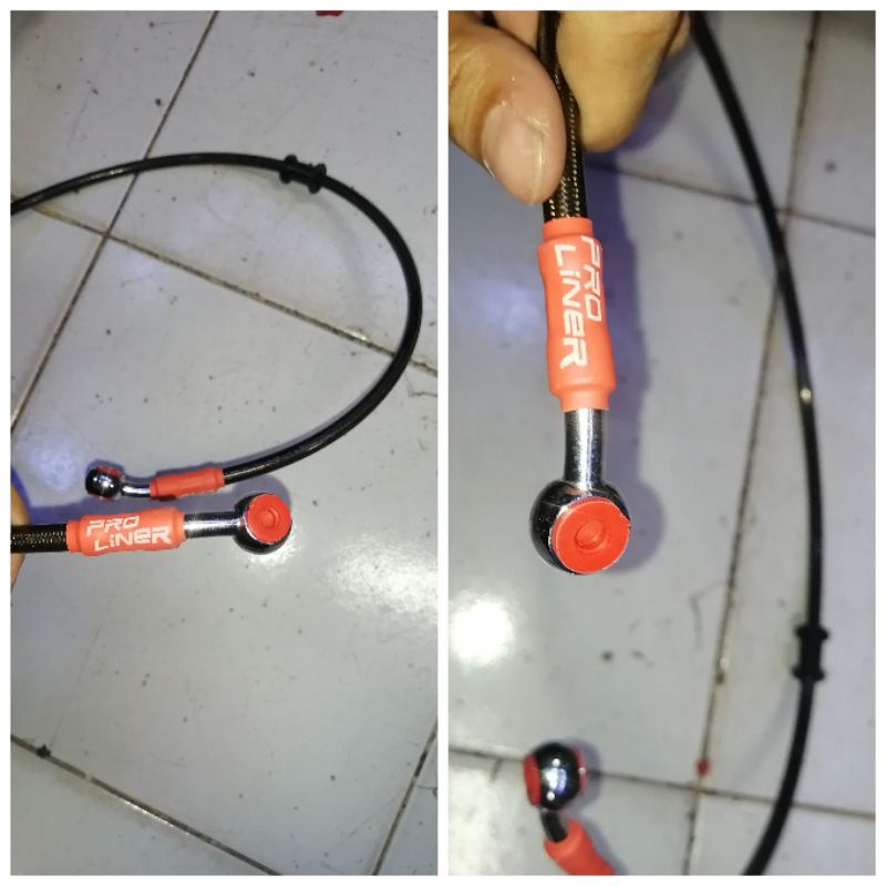 Selang kabel rem depan racing 95cm titanium pro liner