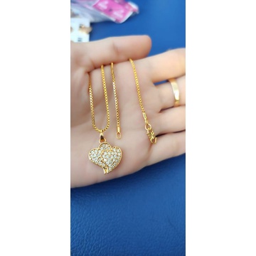 Kalung Motif Love Bahan Xuping Antikarat