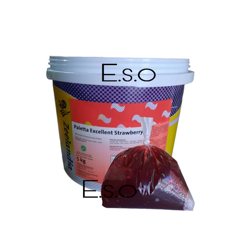 

selai strawberry paletta 500gr repak/stroberry paletta zeelandia