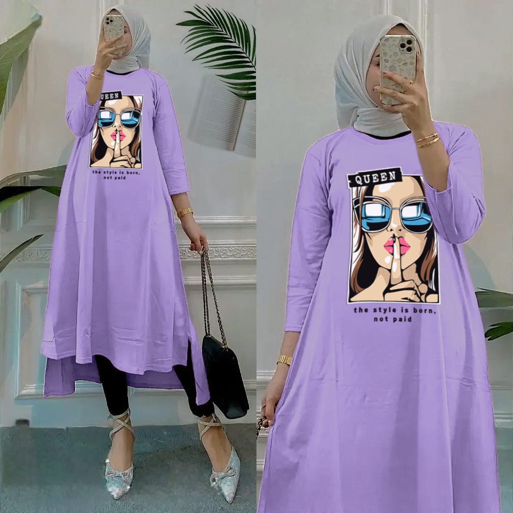 RILLO - Gamis Queen Midi Dress Muslimah Dewasa