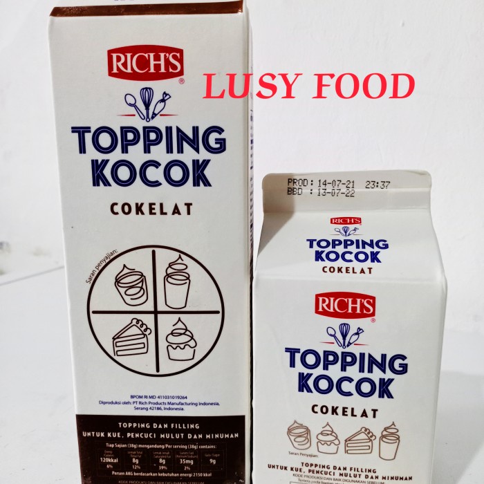 

Richs topping kocok coklat
