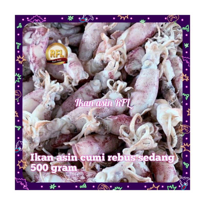 

ikan asin / cumi asin / cumi rebus sedang 500 gram