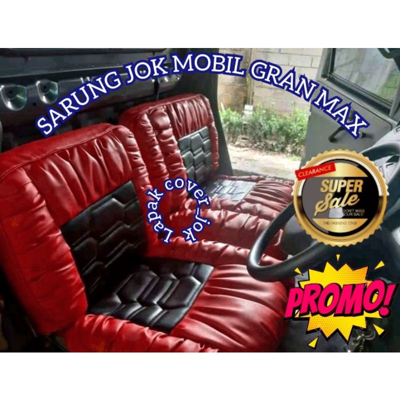 SARUNG JOK MOBIL GRAND MAX PICK UP MODEL SOFA+BONUS BUNGKUS STIR,VARIASI SARUNG JOK GRAN MAX PICK UP