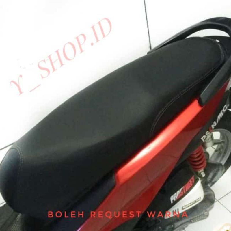 Jok motor BEAT KARBU MB-TECH-KULIT MBTECH