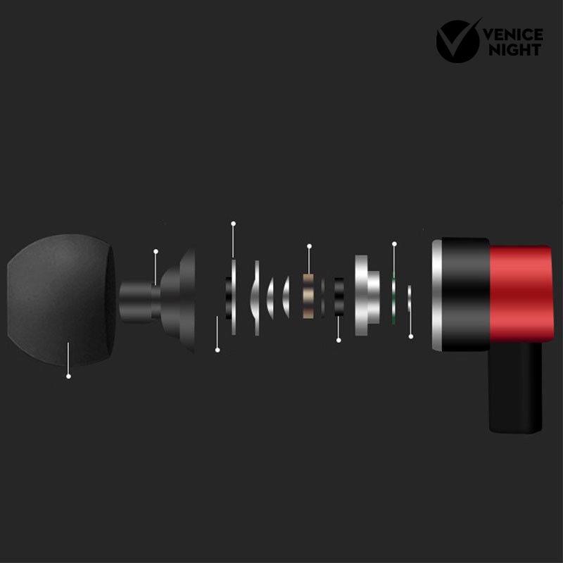 (VNEP) (Berkabel) Headset Earphone Earbuds In-Ear Stereo Universal 3.5mm Dengan Mic Untuk Handphone