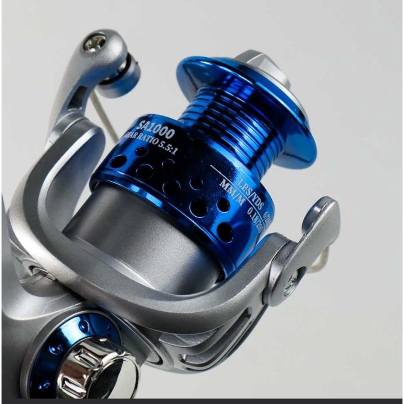 YUMOSHI Reel Pancing Spinning Fishing Reel 5.5:1 Gear Ratio