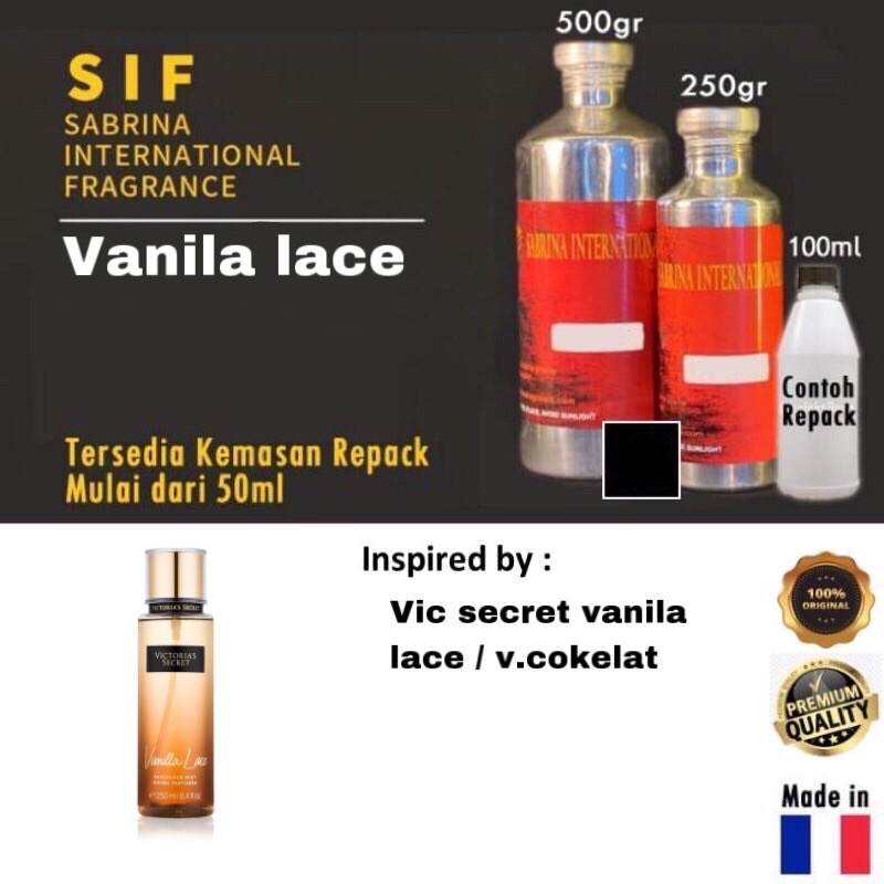 Bibit parfum vanila lace 500ml by SIF