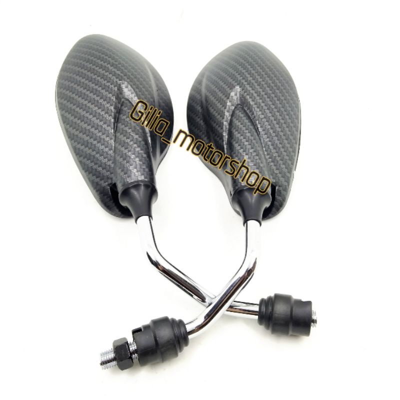 spion carbon model Yamaha X1 plus baut tambahan