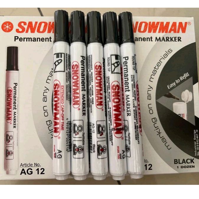 

Spidol Snowman Permanent AG 12 (Wajib baca deskripsi!!)
