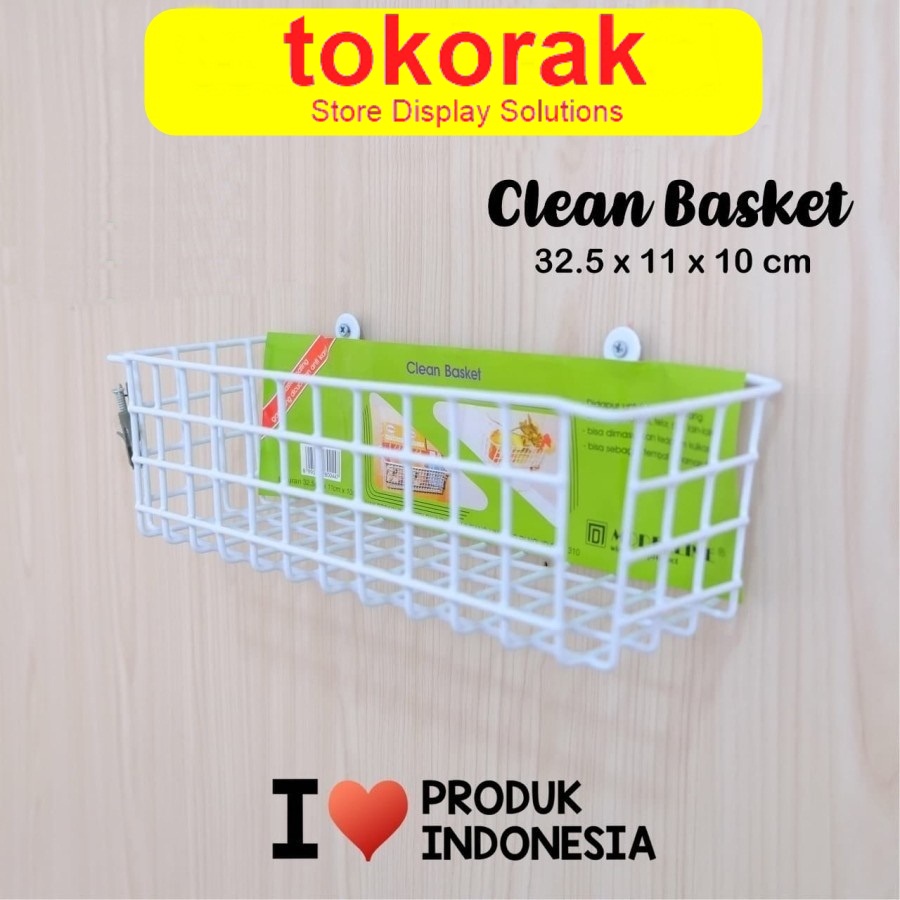 RAK KERANJANG BUMBU DAPUR SERBAGUNA CLEAN BASKET MODELLINE