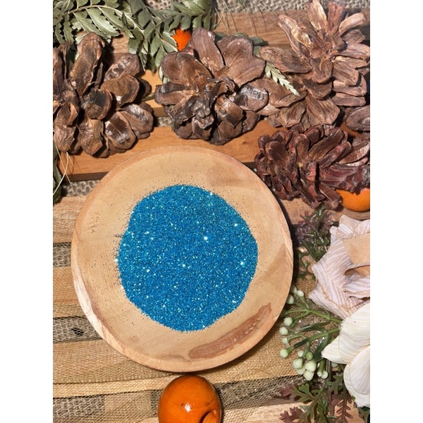 

1/128 glitter bubuk halus / Glitter bubuk biru aqua / glitter bubuk biru muda