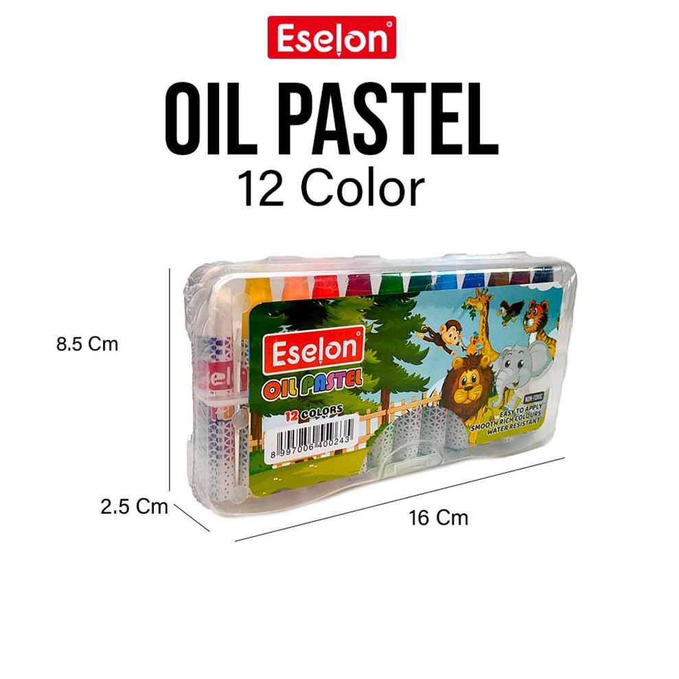 

ㅉ Crayon / Oil Pastel / Crayon Eselon 12 colors SIAP KIRIM 3880 ⌘