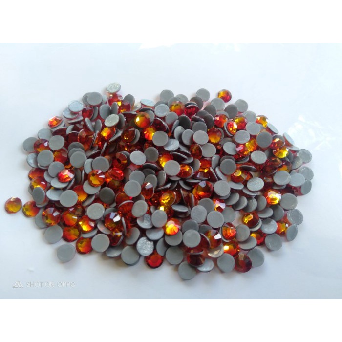 Manik Manik Crystal Tempel / Setrika 2028 SS 20 fire opal (isi 20pc)