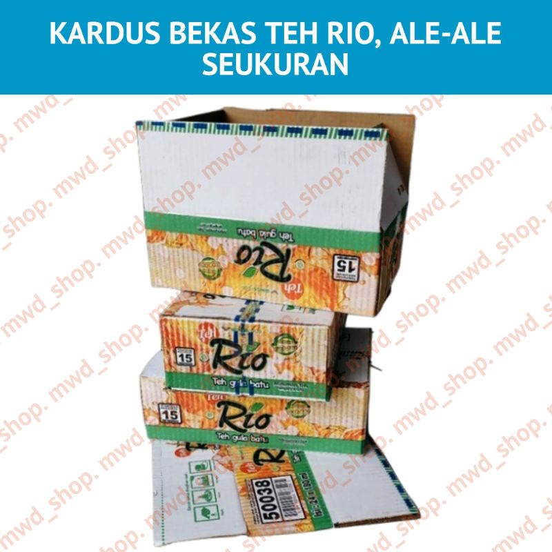 

KARDUS BEKAS ALE-ALE, TEH RIO DSB