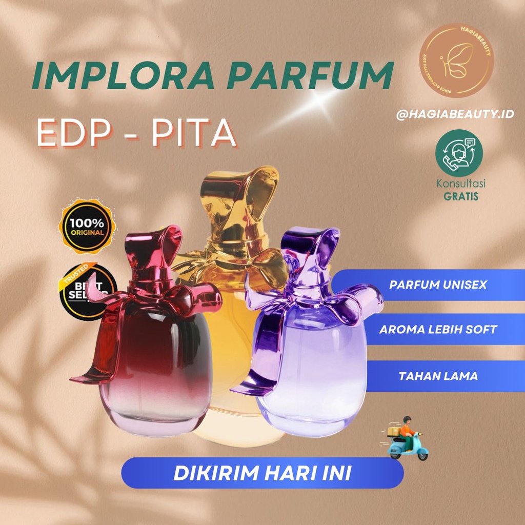 BISA COD - Parfum implora pita / parfum wanita wangi tahan lama / parfum implora ribbon