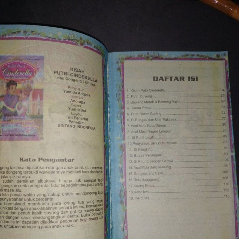 buku kumpulan dongeng anak 128 halaman 15x24cm