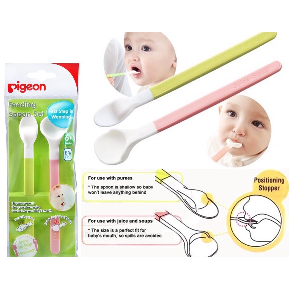 FEEDING SPOON PIGEON SET 050318 / SENDOK MAKAN BAYI