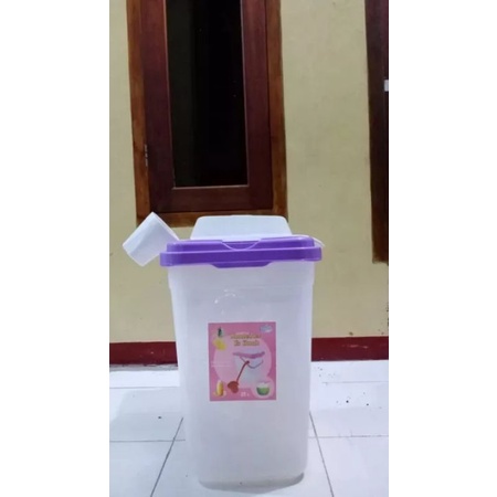 Toples Es Buah 25 Liter + Gayung/ Kontainer Es Buah Lovenia 25 Liter Plus Gayung