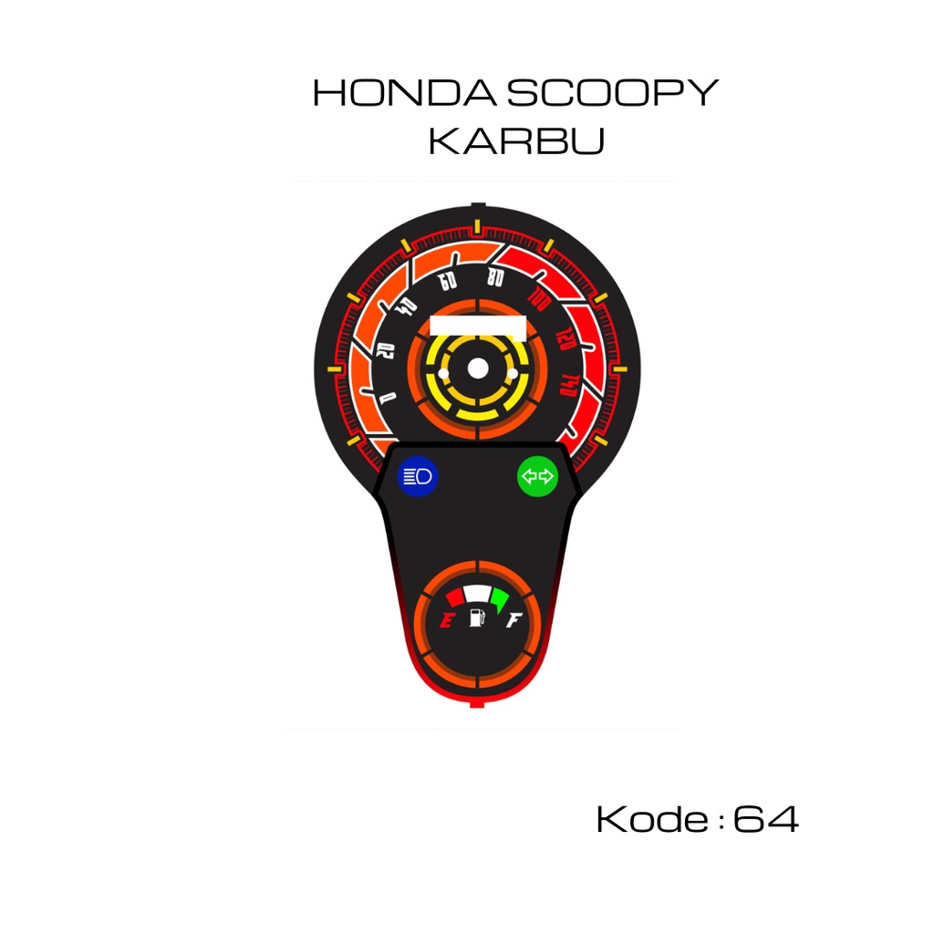 Papan panel Speedometer Honda Scoopy Karbu