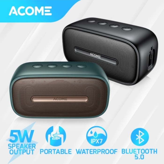 Speaker Bluetooth Acome A8 Waterproof Ipx& 5W Tws