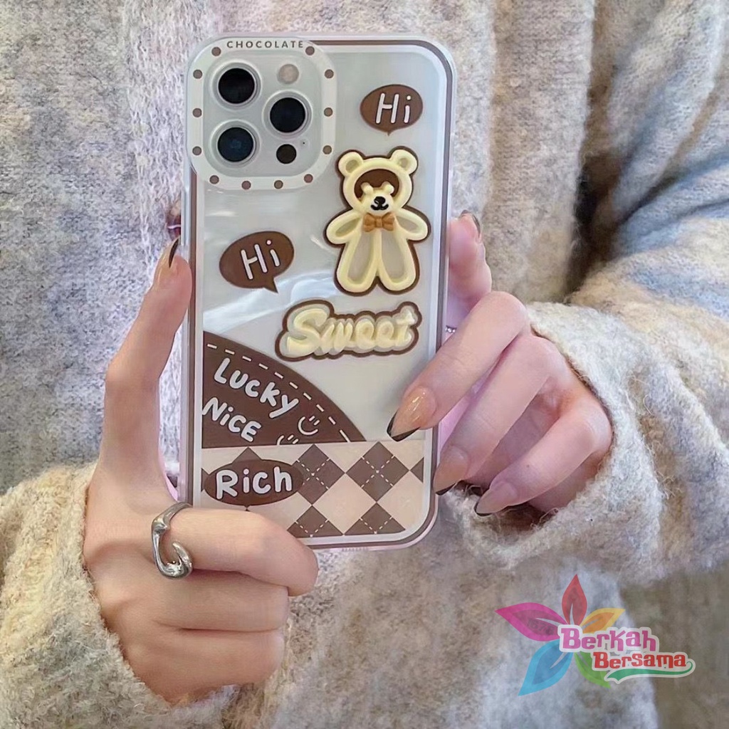 SS111 SOFTCASE 3D BEAR OPPO A74 A95 A93 RENO 8T 4F F17 5F F19 PRO 5 6 7 8 7Z A96 BB7212