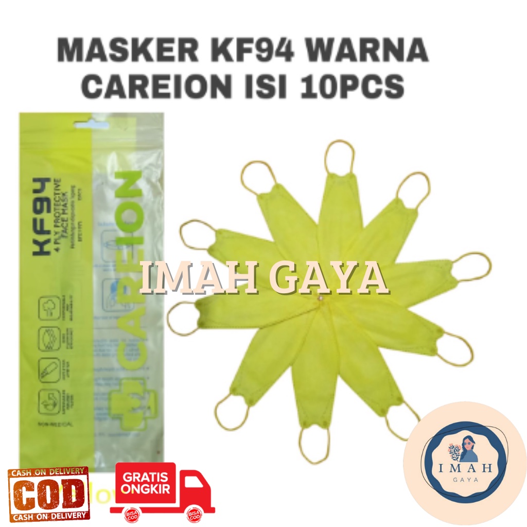 MASKER KF 94 4 PLY WARNA MASKER KOREAN KF94 ISI 10 PACK