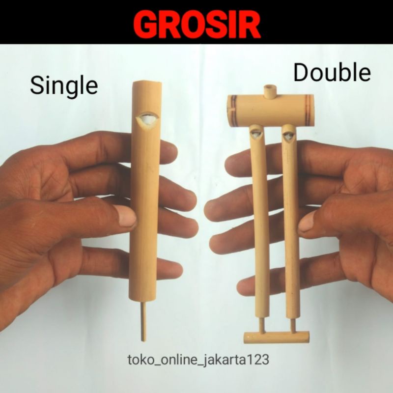 pluit bambu Sempritan suara burung nyaring peluit bambu mainan tradisional peluit bambu