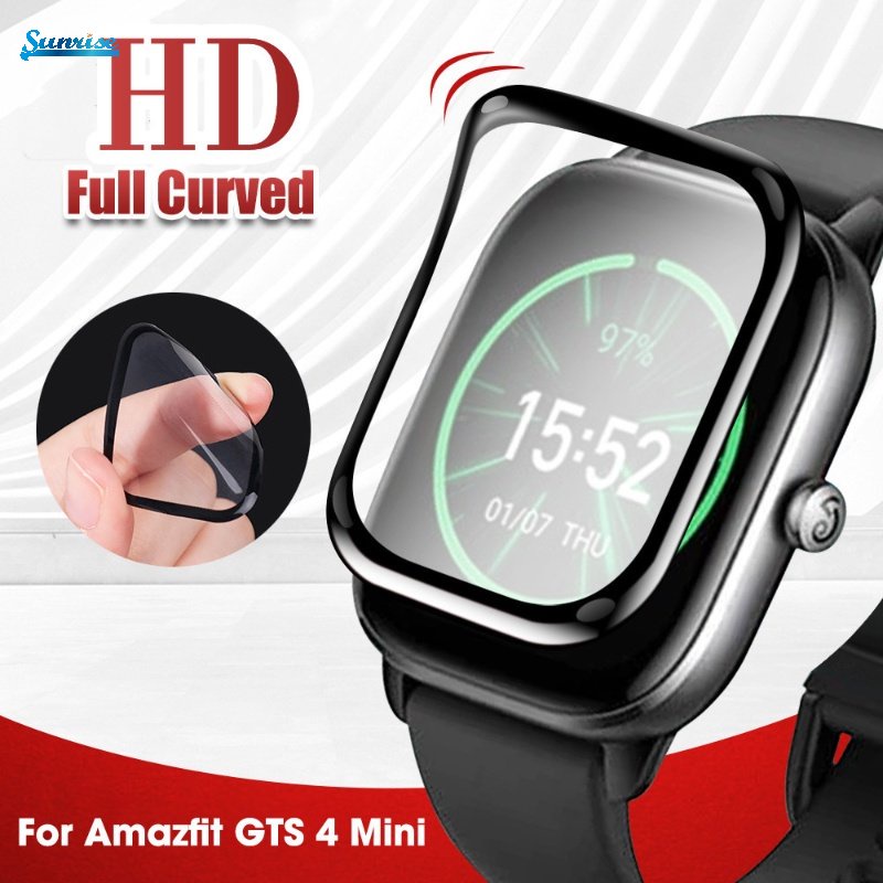 Pelindung Layar Smartwatch Amazfit GTS 4 Mini Full Cover HD Anti Gores